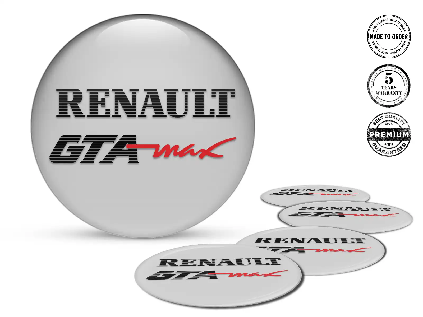 Renault Individuelle Dome Dekoration Premium Auto-Labels